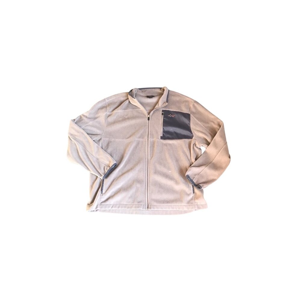 Men’s Greg Norman Brown and Gray Zip Up Jacket